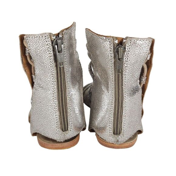 Free People Women's Juliette US7,5 EU38 Silver Metallic Lace Gladiator Sandals - Picture 13 of 14